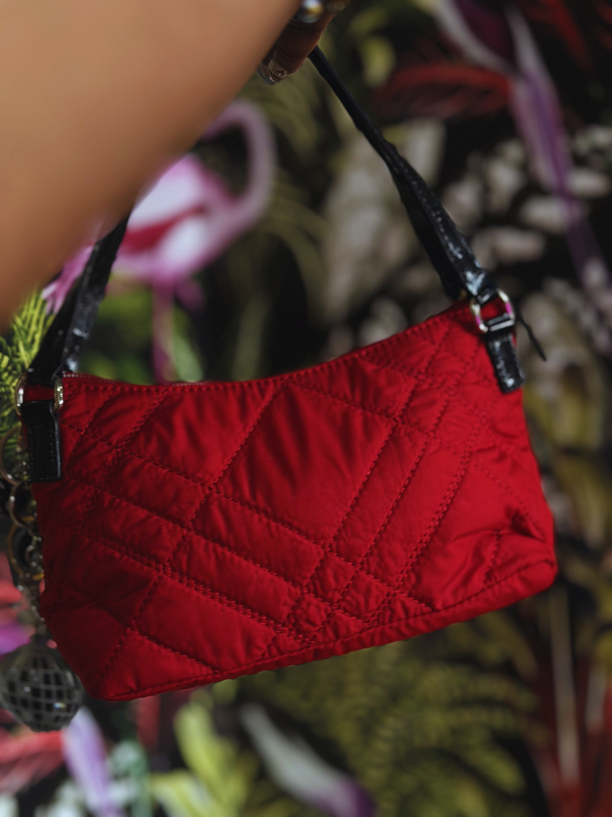 Upcycled Mini Bag with Pinback Buttons | Y2K
